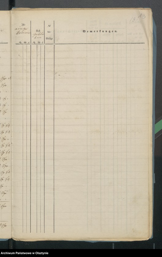 image.from.unit.number "Jahres Rechnung den beiden ewangelischen Kirchen zu Riesenburg"