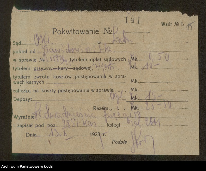 Obraz 17 z jednostki "Aron Dawidowicz- ekspedycja przewozowa i paczek pocztowych"