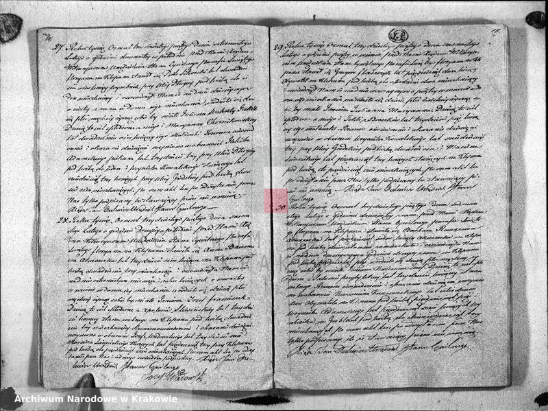 Obraz 10 z jednostki "Księga Aktow Urodzenia i Uznania parafii S Floryana na Rok 1835"