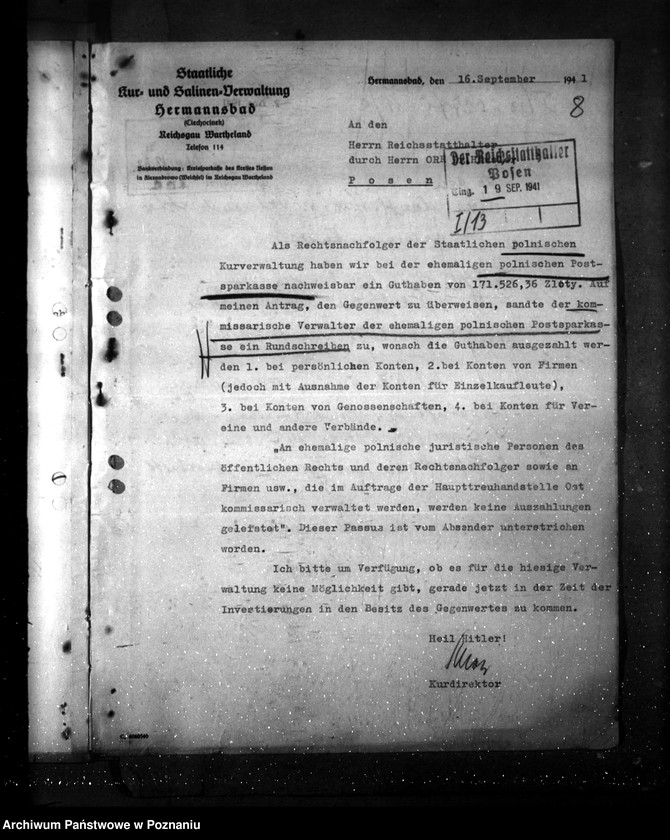 Obraz 12 z jednostki "Hermannsbad- Vorkriegsschulden (Ciechocinek)"