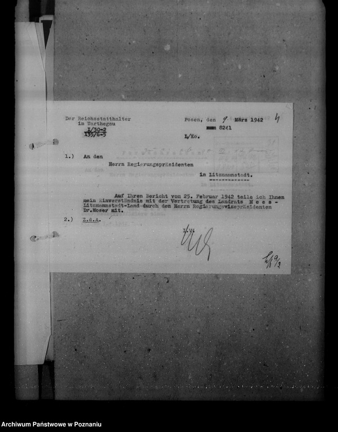 Obraz 9 z jednostki "Służba wojskowa landratów, Reg. Litzmannstadt (Łódź)"