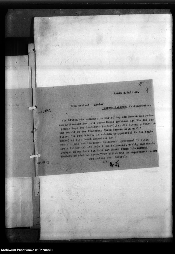 Obraz 13 z jednostki "Adolf Abeler aus Norkau, Kreis Wongrowitz (Wągrowiec)"