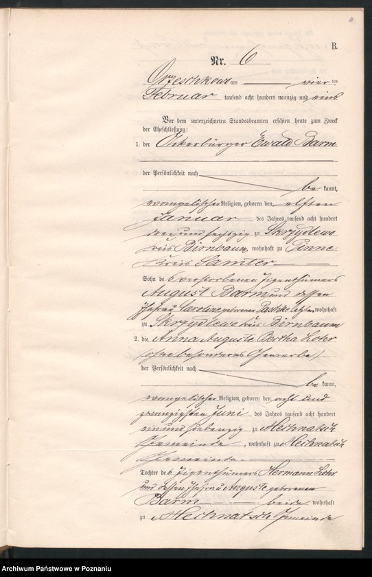 Obraz 14 z jednostki "Księga małżeństw"