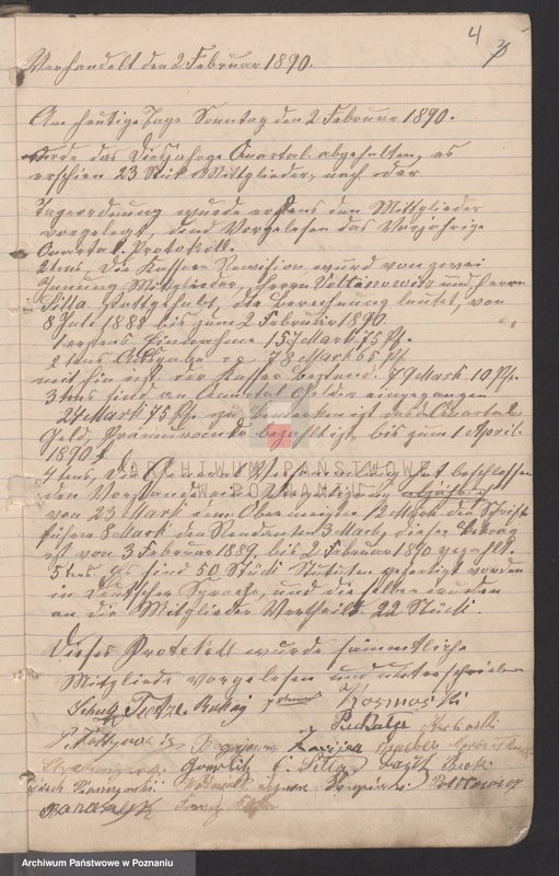 Obraz 8 z jednostki "[Protokoły walnych i zwyczajnych posiedzeń cechu kowalskiego w Pleszewie]"