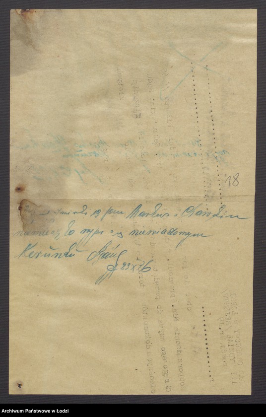 Obraz 20 z jednostki "Józef Markus i Jakób Chawkin- fabryka towarów bawełnianych"