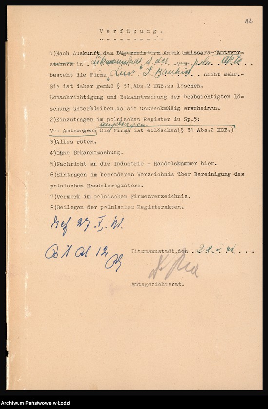 Obraz 14 z jednostki "Lux I. Bankier"