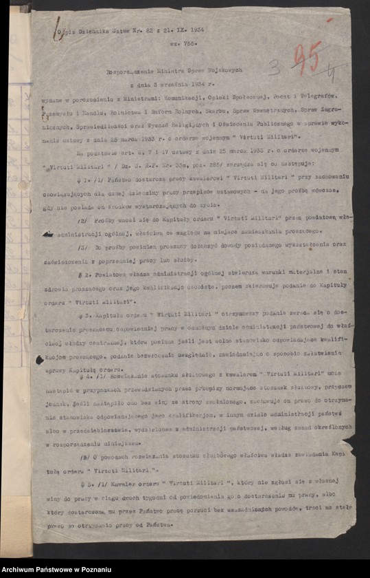 image.from.unit.number "Korespondencja Związku Weteranów Powstań Narodowych Rzeczypospolitej Polski i Związku Powstańców Wielkopolskich."