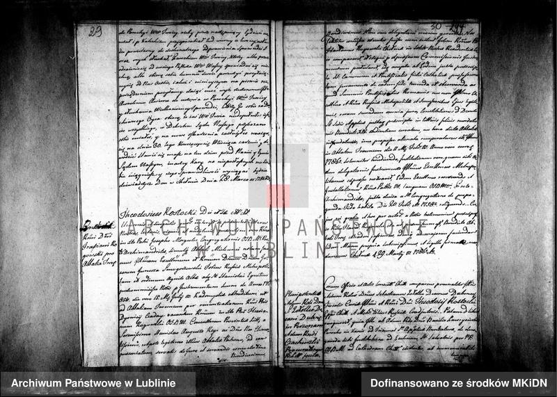 image.from.unit.number "[Księga wpisów biskupa chełmskiego Teodozjusza Rostockiego] 1784 - 1787 Akta za szczęśliwych rządów - - Porfiriusza Skarbka Ważyńskiego nominata biskupa chełmskiego i bełskiego oraz z całą jurysdykcją administratora zaczęte [s.152] 1787-1791"