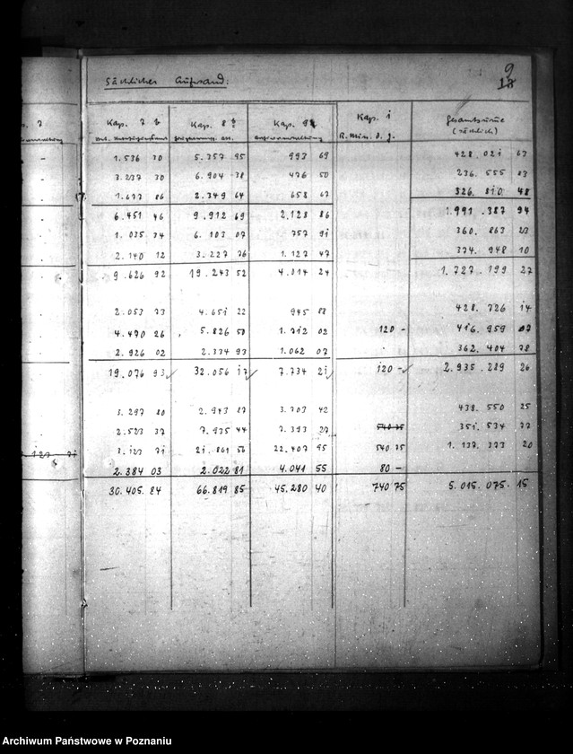 Obraz 13 z jednostki "Abrechnungsbuch mit der Regierungoberkasse Posen"