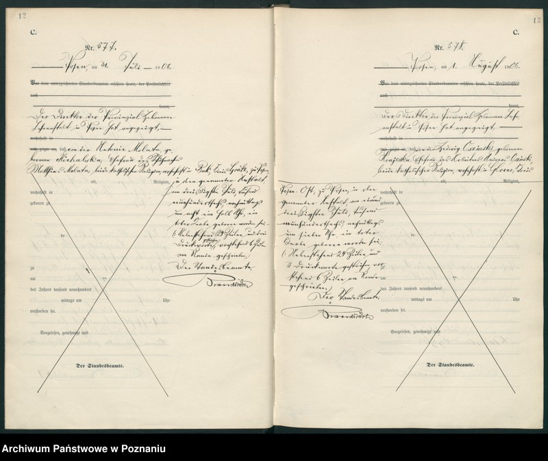 Obraz 9 z jednostki "Księga miejscowa zgonów"