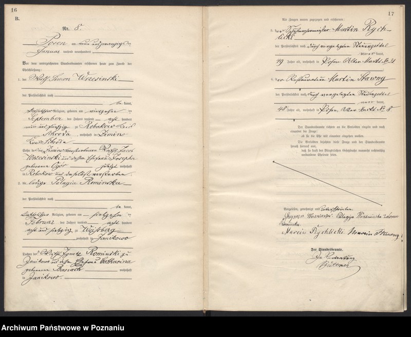 Obraz 10 z jednostki "Księga miejscowa małżeństw"