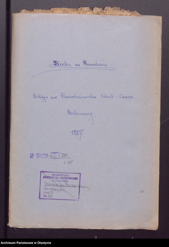 image.from.unit.number "Beläge zur Passenheimschen Schul-Cassen-Rechnung"