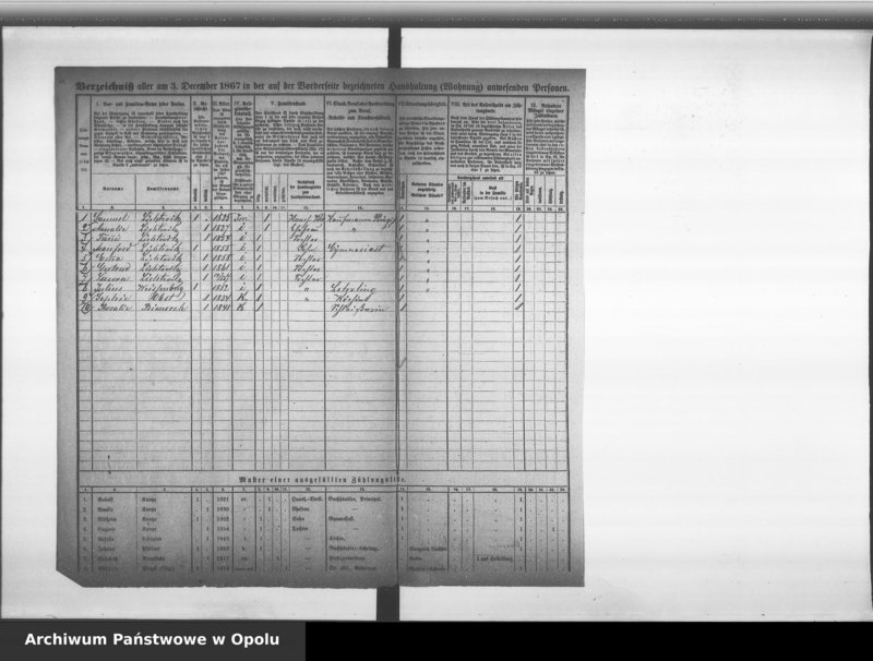 Obraz 8 z jednostki "[Okręg spisowy Nr 30. Spis ludności, 3 XII 1867]"
