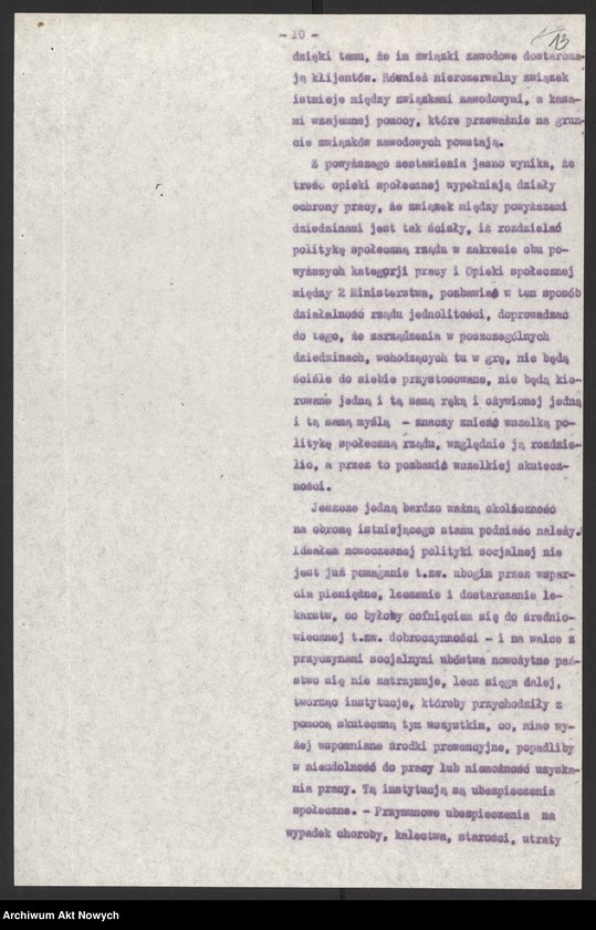 image.from.unit.number "(Organizacja pracy w resortach: Poczt i Telegrafów, Opieki Społecznej, Spraw Wewnętrznych i Kolei Żelaznych. Sprawozdania: Prezesa Delegacji Polskich w Komisjach Mieszanych… w Moskwie oraz Polskiej Kasy Oszczędności)"