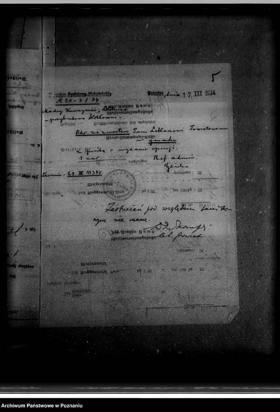 Obraz 9 z jednostki "Zatwierdzenie zakładu przemysłowego tartaku/ W. Machoy w Błotnicy powiat wolsztyński"