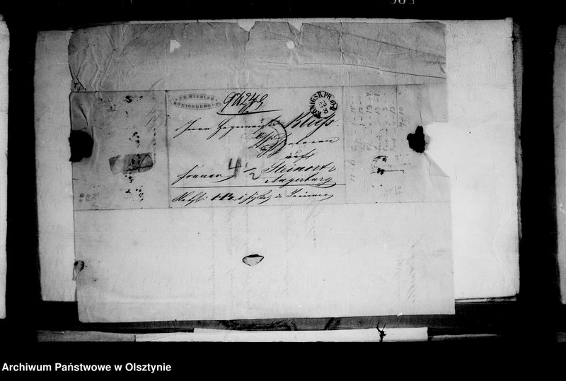 image.from.unit.number "/Schriftwechsel mit dem Kommissionsgeschäft- Haebler- Blanquart in Königsberg u. a. /"