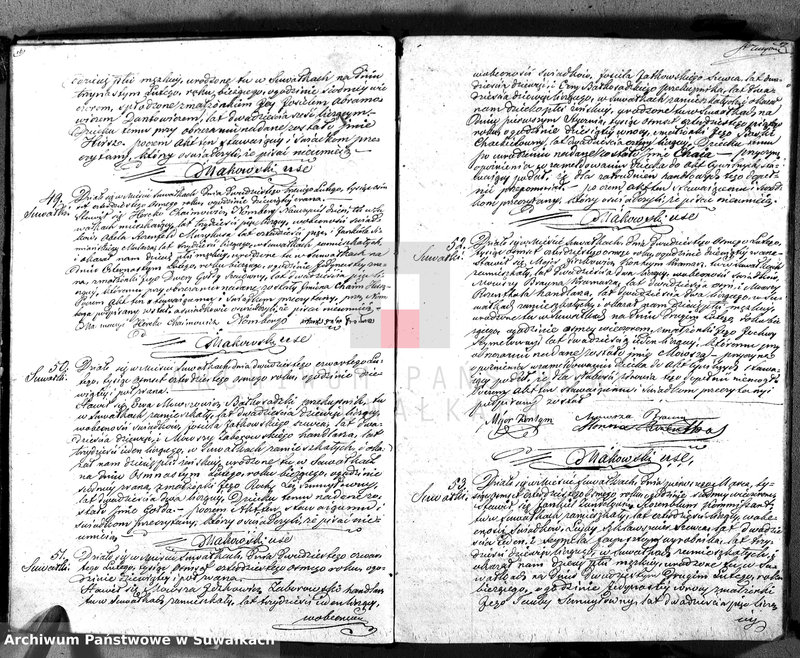 image.from.unit.number "Duplikat. Akta Urzędnika Stanu Cwilnego Wyznań Niechrześcijańskich Okręgu Suwalskiego i Jeleniewskiego Urodzonych, Zaślubionych i Zmarłych na rok 1848"