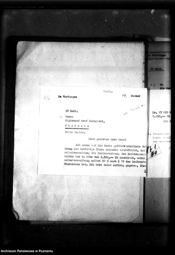 Obraz 19 z jednostki "Leihvertrag - Raczynski Gemälde-Galerie."