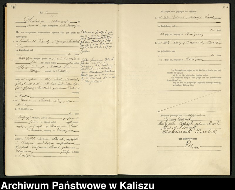 Obraz 6 z jednostki "[Księga małżeństw]"