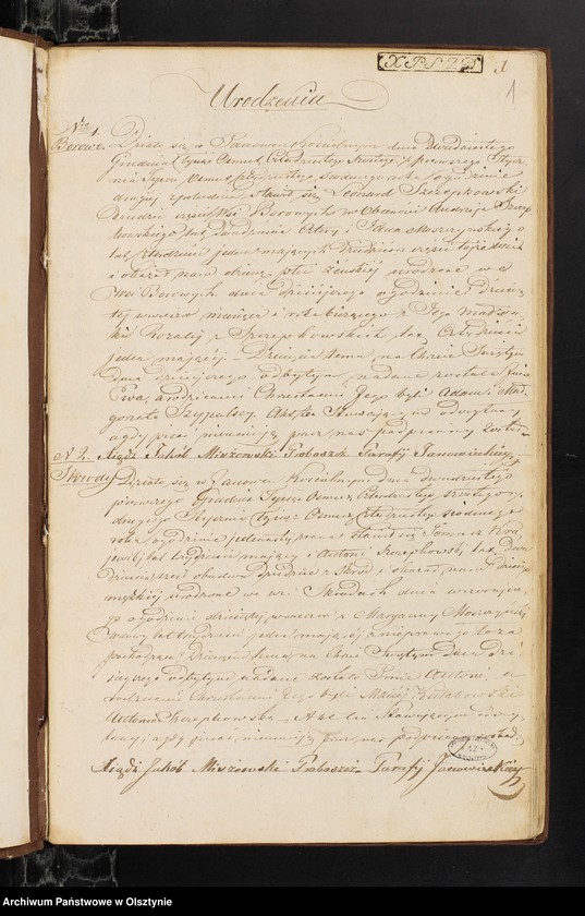 image.from.unit.number "Duplicat Akt Urodzenia Zaślubienia i Zeyścia Urzędnika Stanu Cywilnego Parafij Janowie[ckie]y za Rok 1847"