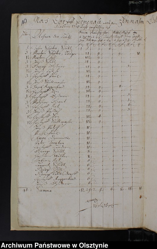 image.from.unit.number "Jahr Rechnung der Silberbachschen Kirchen"