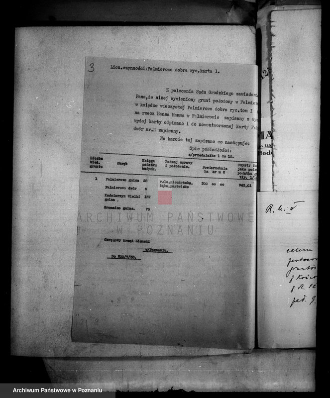 Obraz 7 z jednostki "Przymusowy wykup majątku Falmierowo powiatu wyrzyskiego"