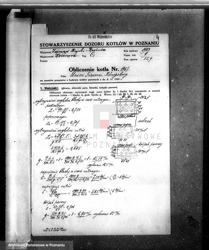 Obraz 8 z jednostki "Zarząd Miejski w Kościanie Rzeźnia Miejska nr woj. kotła 215"