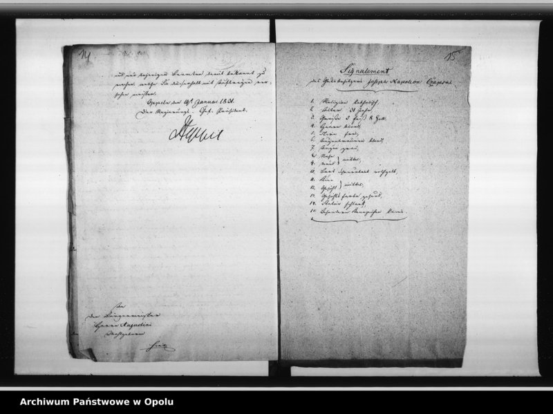 Obraz 13 z jednostki "Acta generalia des Magistrats zu Oppeln betreffend alle höhere Ortserlassenen Verordnungen in Rücksicht der Fremden - Polizei, der Aufsicht über revolutionair gesinnte Personen, Verfolgung von verdächtigen Ausländern, und aller derjenigen Verfügungen welche die pohlnischen Insurection betreffen"