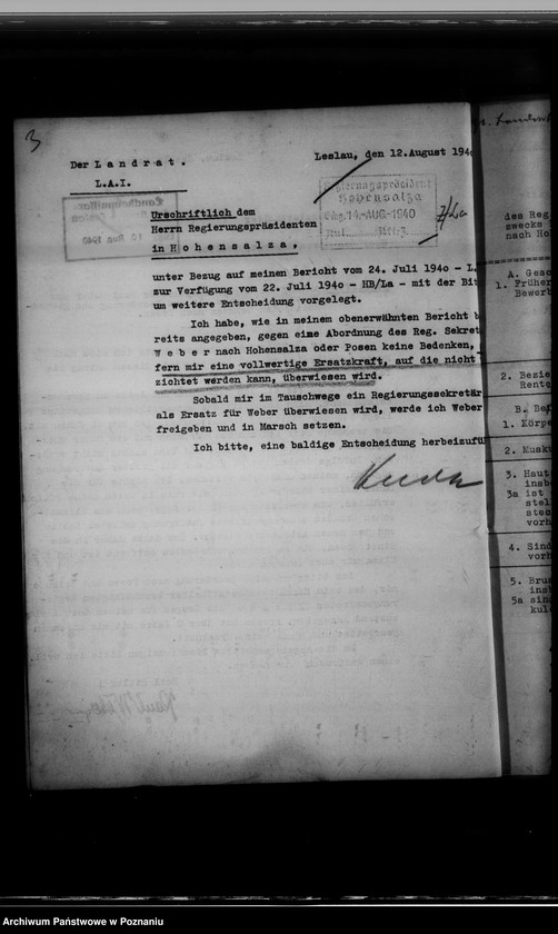 Obraz 7 z jednostki "Abordnung und Versetzung der Beamten"