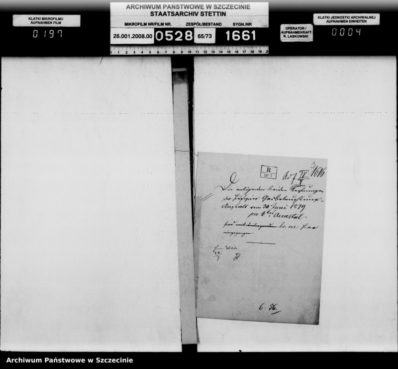 Obraz 4 z jednostki "Einrichtung der Gasbeleuchtung im Schloss, vol. II"