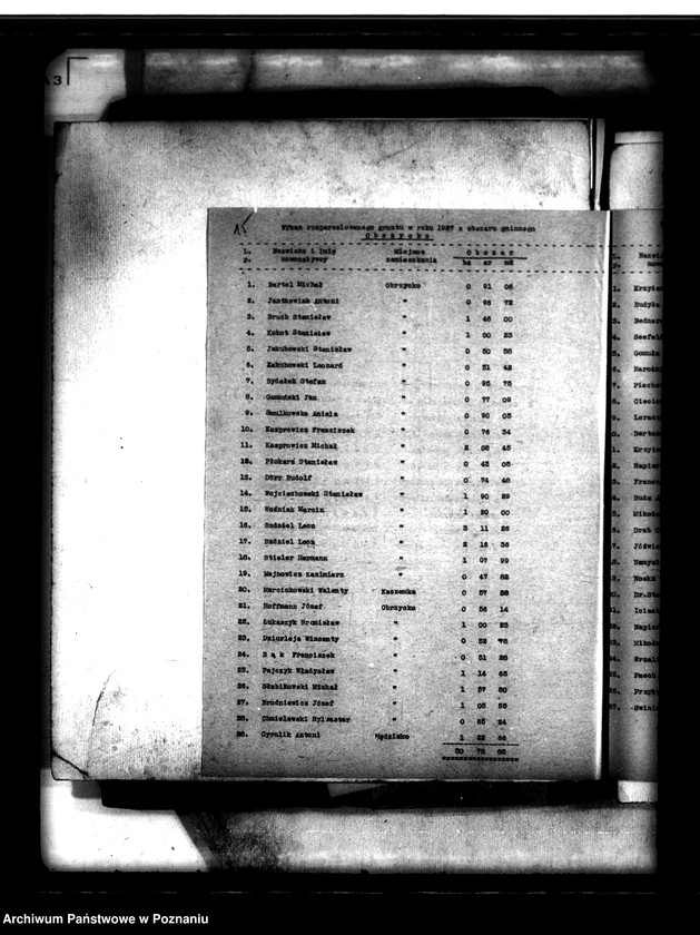 Obraz 19 z jednostki "Majątek Obrzycko powiatu szamotulskiego przymusowy wykup"