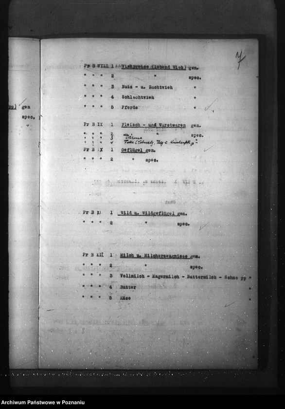 Obraz 11 z jednostki "Aktenplan der - Preisbildungsstelle"