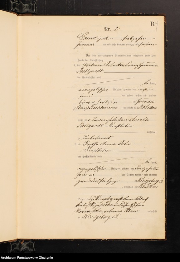 image.from.unit.number "Heiraths-Haupt-Register Nr 1 - 22"