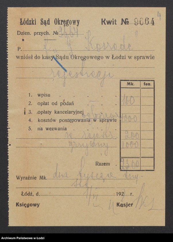 Obraz 6 z jednostki "Gustaw Koszade – kupno i sprzedaż przędzy i odpadków"