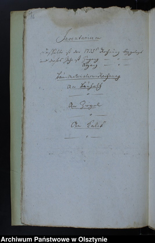 image.from.unit.number "Jahr Kirchen Rechnung der Waltersdorfschen Kirche aller Einnahme und Ausgabe wie auch Bau-Rechnung"