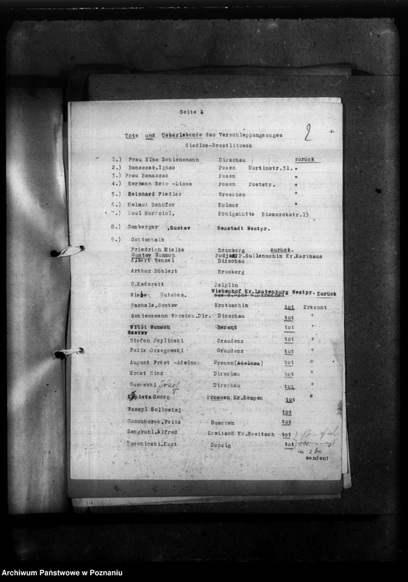 Obraz 6 z jednostki "Korespondencja w sprawie Niemców, którzy zginęli w 1939 roku w różnych powiatach"