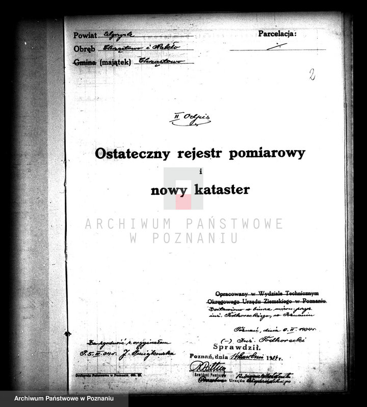 Obraz 6 z jednostki "Ostateczny rejestr pomiarowy obrębu Chrząstowo"