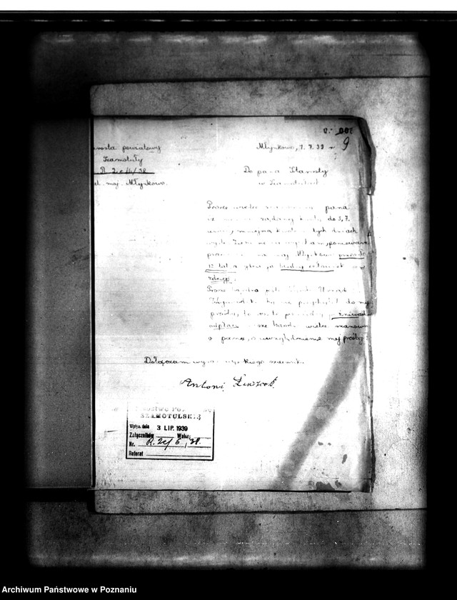 image.from.unit.number "Orzeczenie wojewody poznańskiego, zatwierdzenie projektu parcelacji majątku Młynkowo powiatu szamotulskiego"