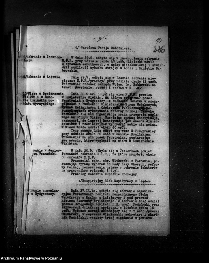 Obraz 14 z jednostki "Sprawozdania sytuacyjne tygodniowe za czas od 28 września do dnia 1 listopada 1928 r."