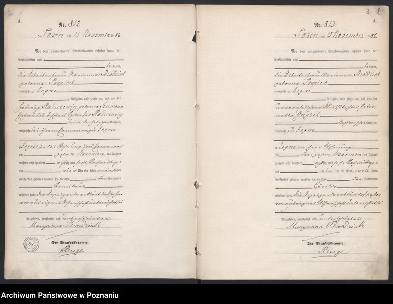 Obraz 5 z jednostki "Księga urodzeń t. III"