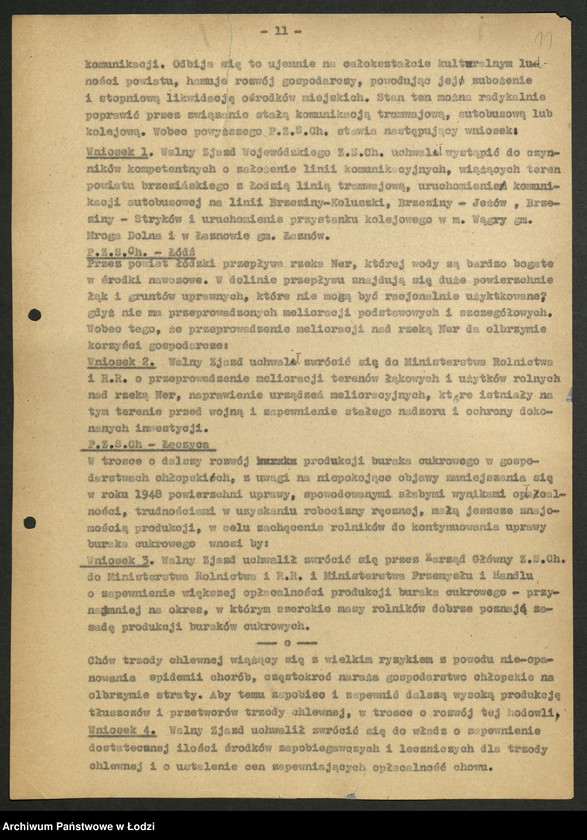 Obraz 12 z jednostki "Związek Samopomocy Chłopskiej-sprawozdania [inspektoratów, referatów, komisji] Zarządu Wojewódzkiego [oraz protokoły ze zjazdów wojewódzkich i okręgowej konferencji rolniczej]"