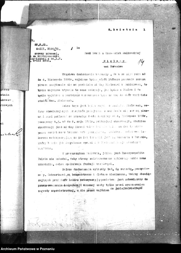 Obraz 18 z jednostki "Sprawy szczegółowo-Zaraza płucna - Toruń"