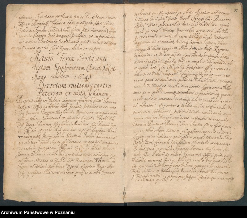 Obraz 7 z jednostki "Protocolon anni 1641actorum officii consularis Posnaniensis."