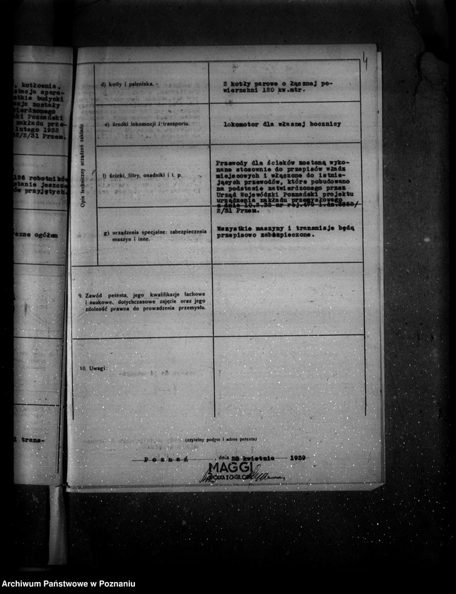 Obraz 9 z jednostki "Rozbudowa fabryki "Maggi" Spółka z ograniczoną odpowiedzialnością Poznań 10 Bałtycka 85"