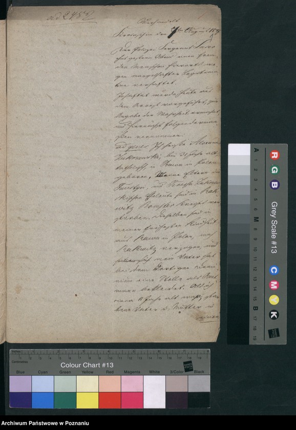 Obraz 4 z jednostki "A. betr. die Hauslieferung des hier aufgegriffenen polnischen Überläufers Alexander Zakrzewski nach Polen"