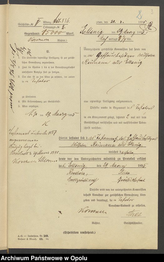 image.from.unit.number "Testament des Gasthausbesitzers Wilhelm Reimann zu Elsnig"