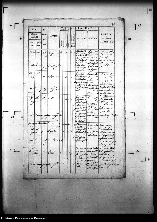 image.from.unit.number "[Kopie ksiąg metrykalnych parafii Pełniatycze z filiami Cząstkowice, Czelatyce, Roźwienica, Rożniatów, Rudołowice, Wola Roźwienicka (dekanat Pruchnik)]"