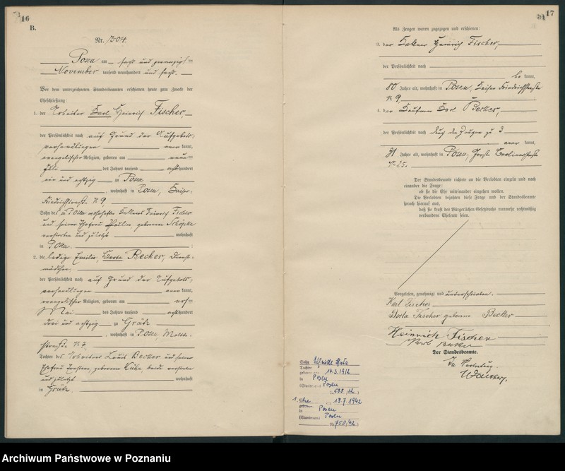 Obraz 11 z jednostki "Księga miejscowa małżeństw"