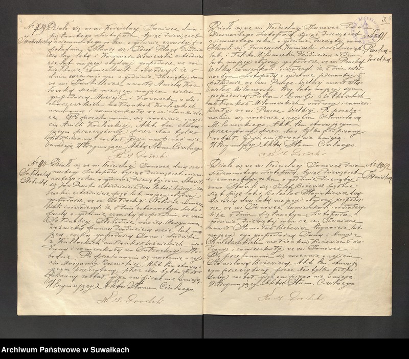 image.from.unit.number "[Księga akt zgonów parafii rzymskokatolickiej w Janówce z lat 1918-1924]"