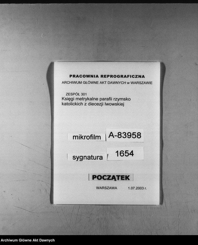 image.from.unit.number "Parafia: różne. Dekanat: różne. Akta metrykalne urodzeń, ślubów i zgonów z parafii: Nawaria, Bukowsko, Kamionka Strumiłowa, Dolina, Darachów, Słobódka Dżuryńska."